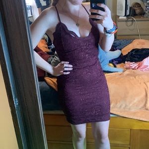 COPY - Windsor XS Maroon Sparkle Dress